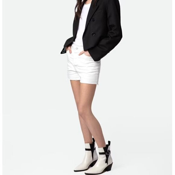 Zadig & Voltaire Boots Women's Size FR 41/US 10‎ White Tyler Cecilia Vintage - Picture 1 of 13